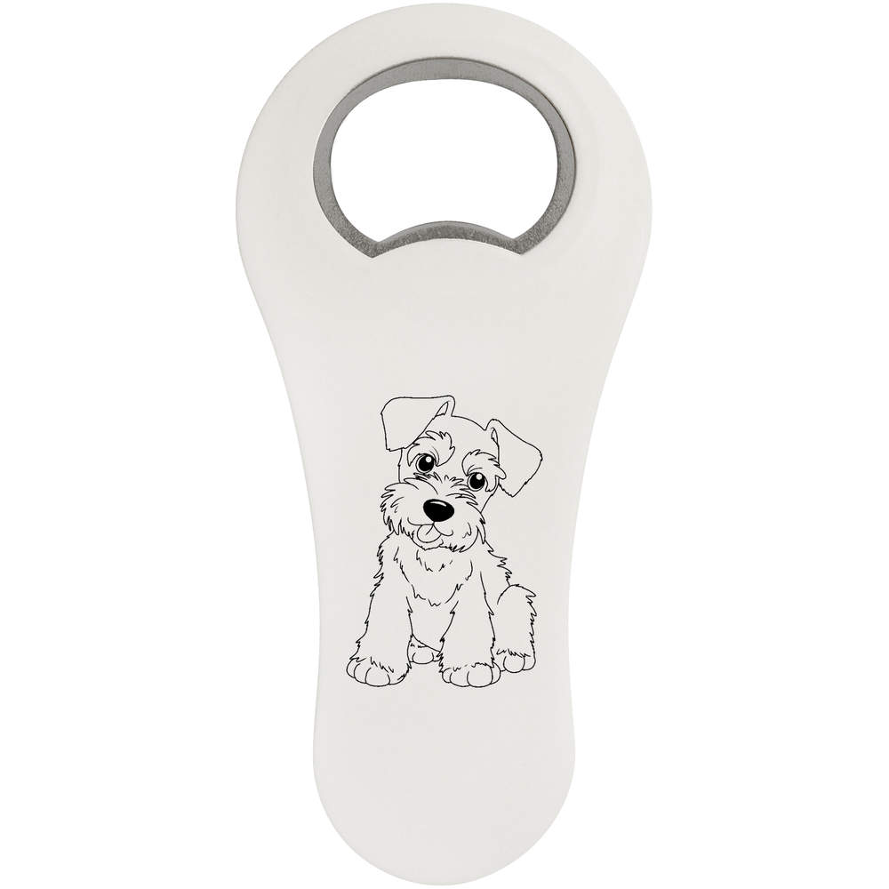 'Schnauzer Puppy' Bottle Opener Fridge Magnet (BO00090047)