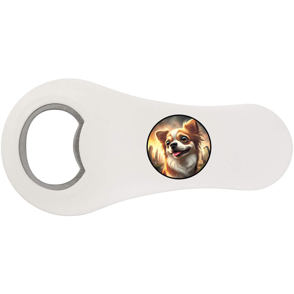 'Smiling Chihuahua' Bottle Opener Fridge Magnet (BO00090084)