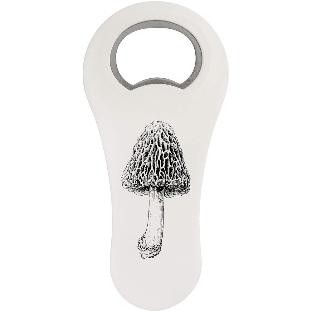 'Morel Mushroom' Magnetic Bottle Opener / Fridge Magnet - Flat Bar Tool for Beer, Soft Drinks, Kitchens and Home Bars (BO00090411)
