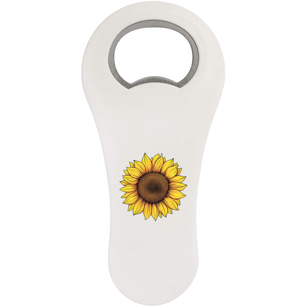 'Sunflower Head' Bottle Opener Fridge Magnet (BO00090553)