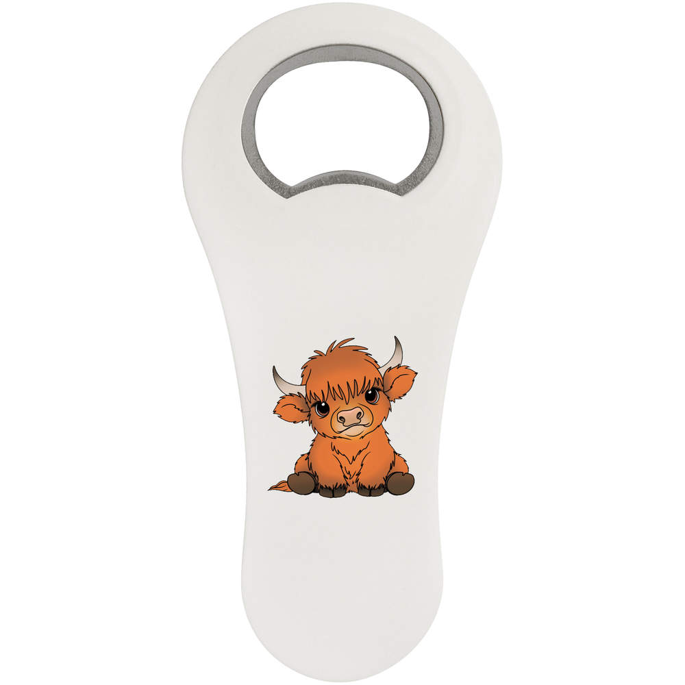 'Baby Highland Cow' Bottle Opener Fridge Magnet (BO00090988)