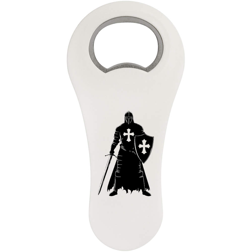 'Medieval Knight Standing' Bottle Opener Fridge Magnet (BO00091074)