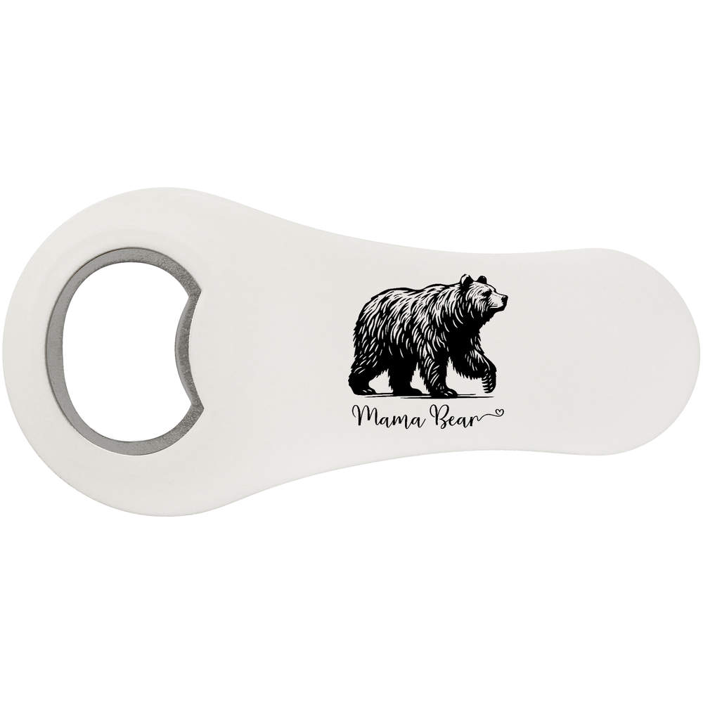 'Mama Bear' Magnetic Bottle Opener / Fridge Magnet - Flat Bar Tool for Beer, Soft Drinks, Kitchens and Home Bars (BO00092236)