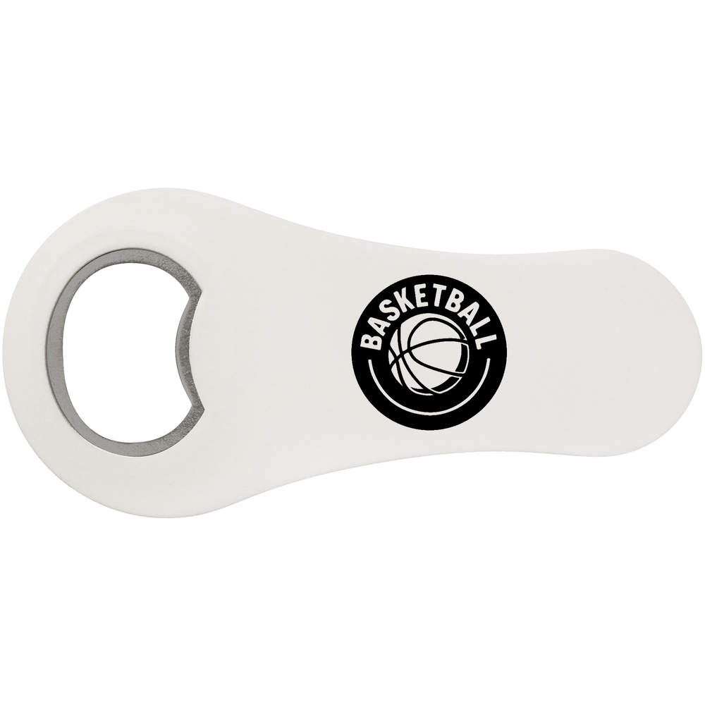 'Basketball Emblem Ball' Bottle Opener Fridge Magnet (BO00095178)
