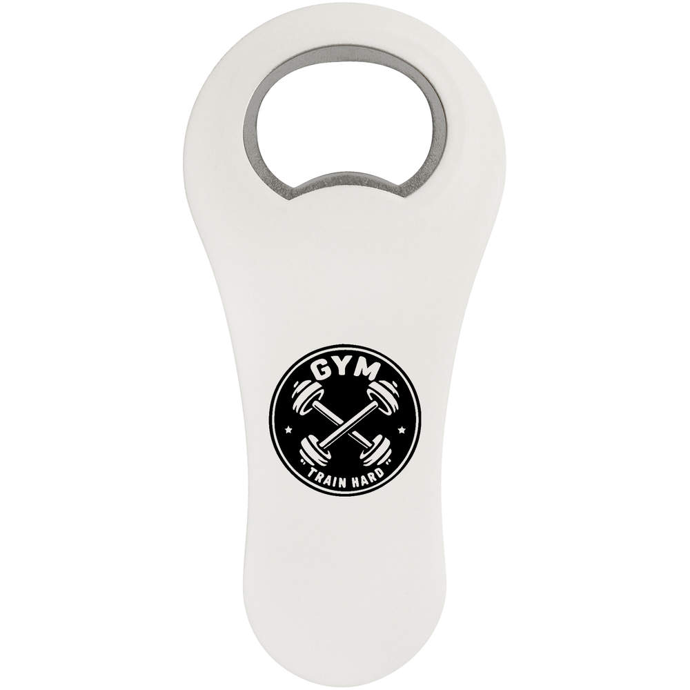 'Gym Train Hard Emblem' Bottle Opener Fridge Magnet (BO00095402)