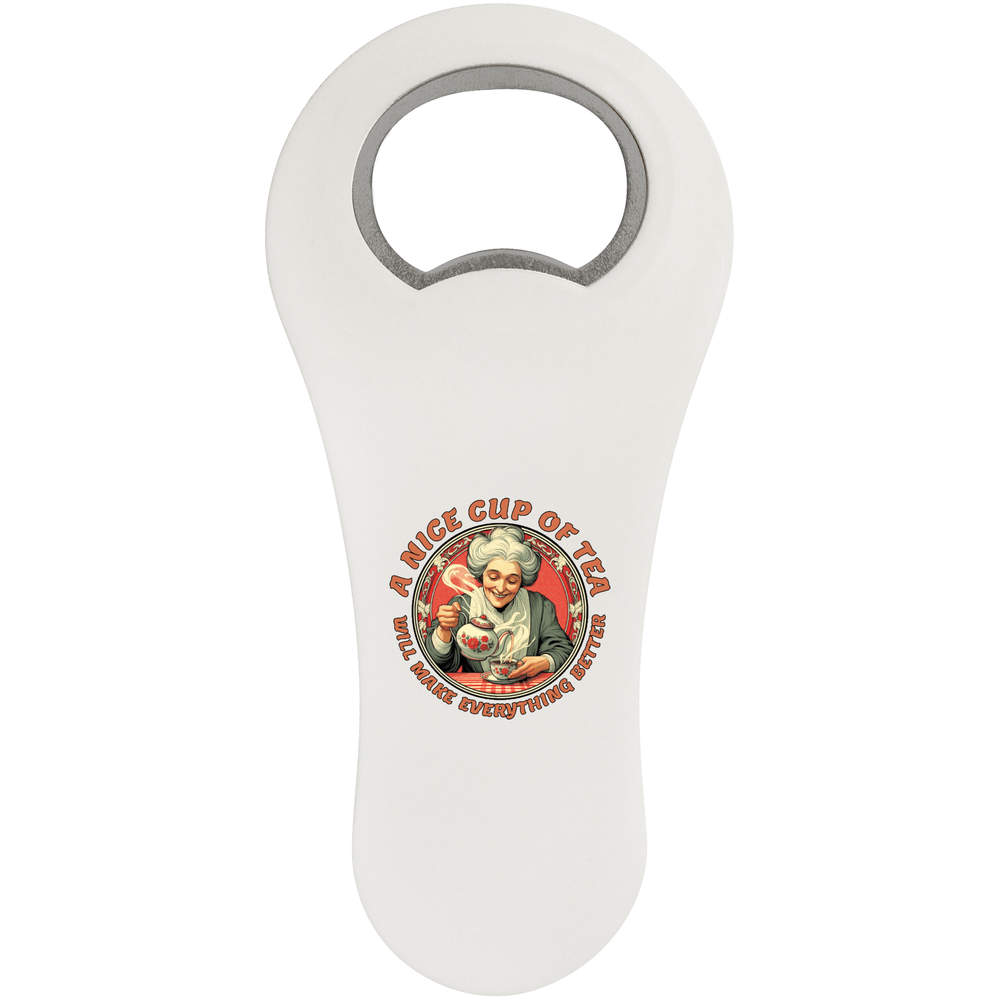 'A Nice Cup Of Tea' Bottle Opener Fridge Magnet (BO00095839)