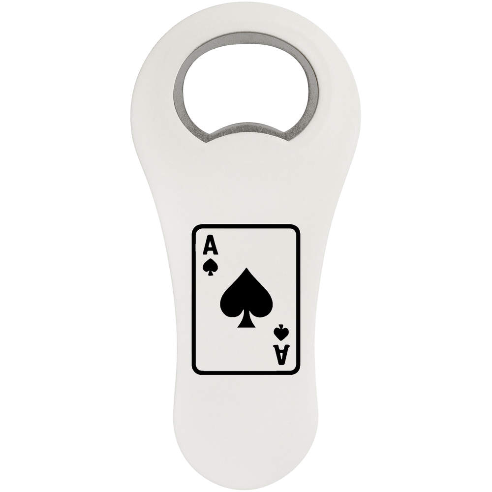 'Ace Playing Card Graphic' Bottle Opener Fridge Magnet (BO00096481)