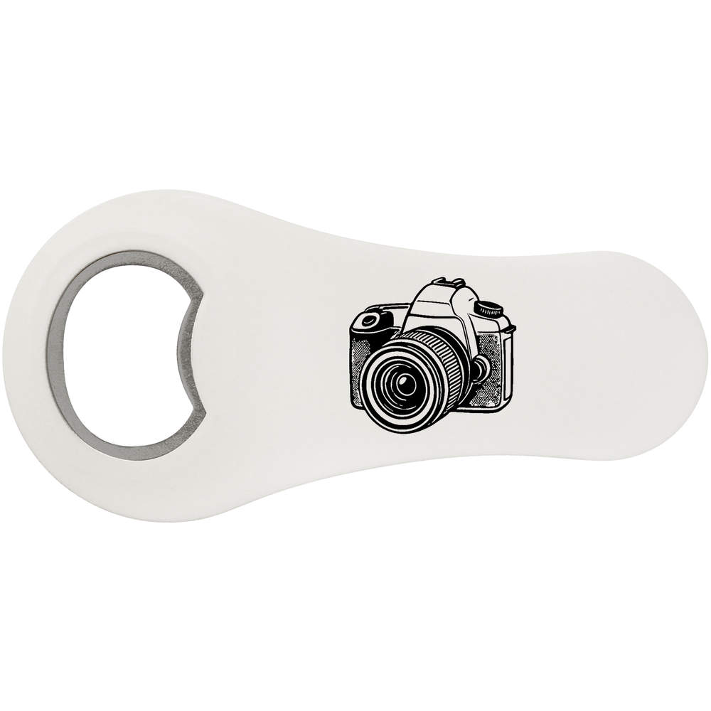'Professional Camera' Magnetic Bottle Opener / Fridge Magnet - Flat Bar Tool for Beer, Soft Drinks, Kitchens and Home Bars (BO00096798)