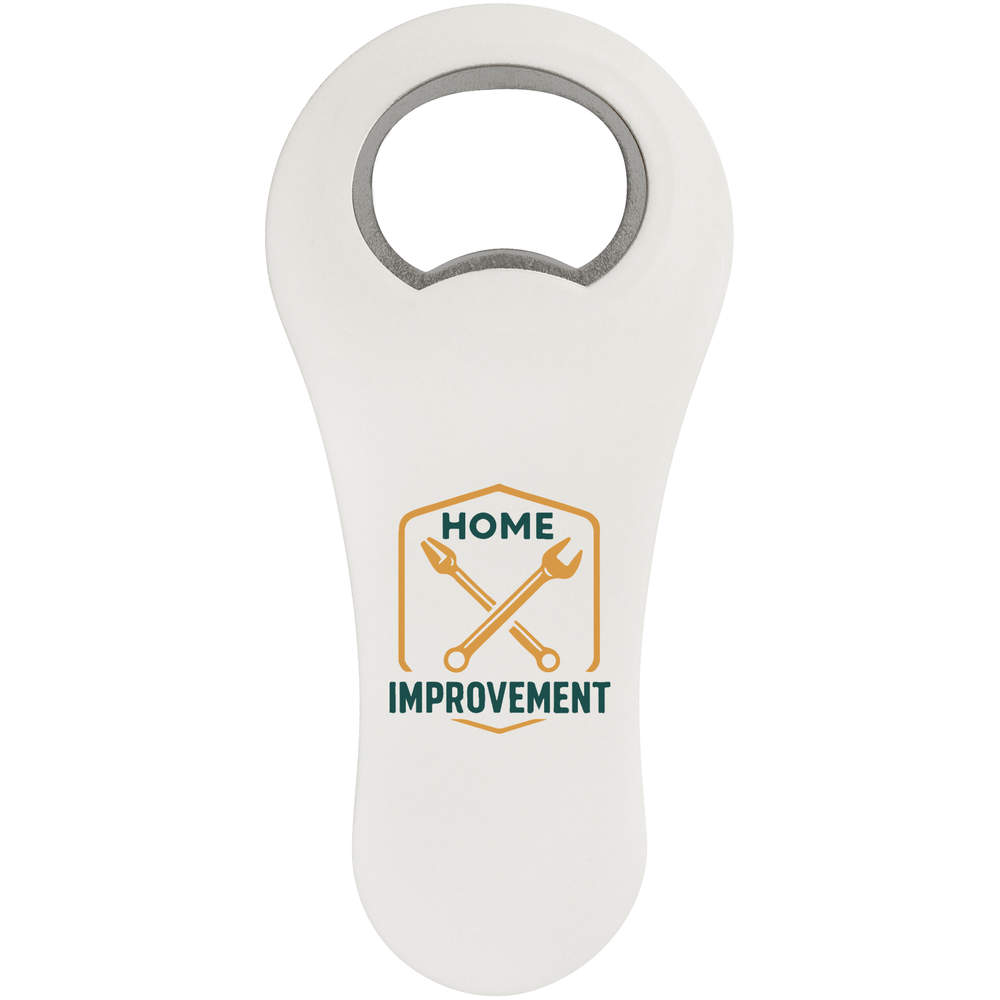 'Home Improvement DIY' Magnetic Bottle Opener / Fridge Magnet - Flat Bar Tool for Beer, Soft Drinks, Kitchens and Home Bars (BO00098349)