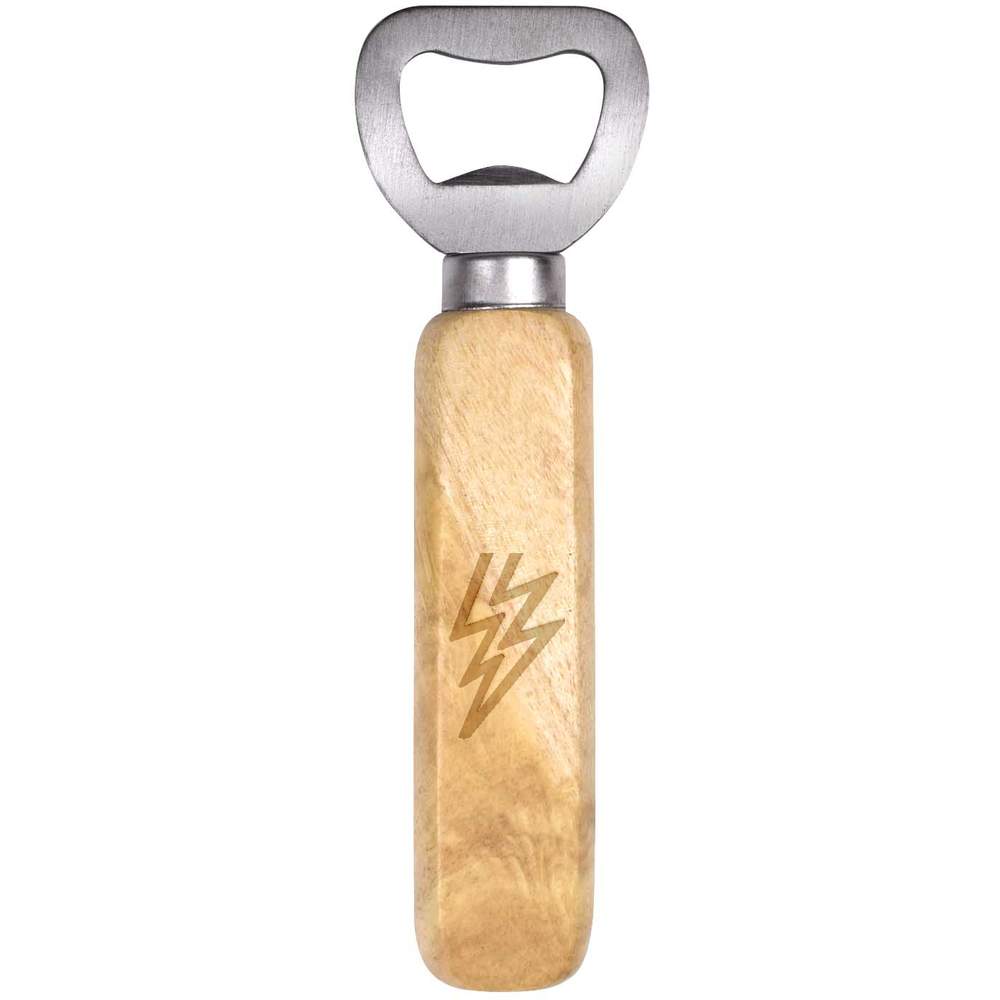 'Lightning Bolt' Wooden Bottle Opener (BO00047038)