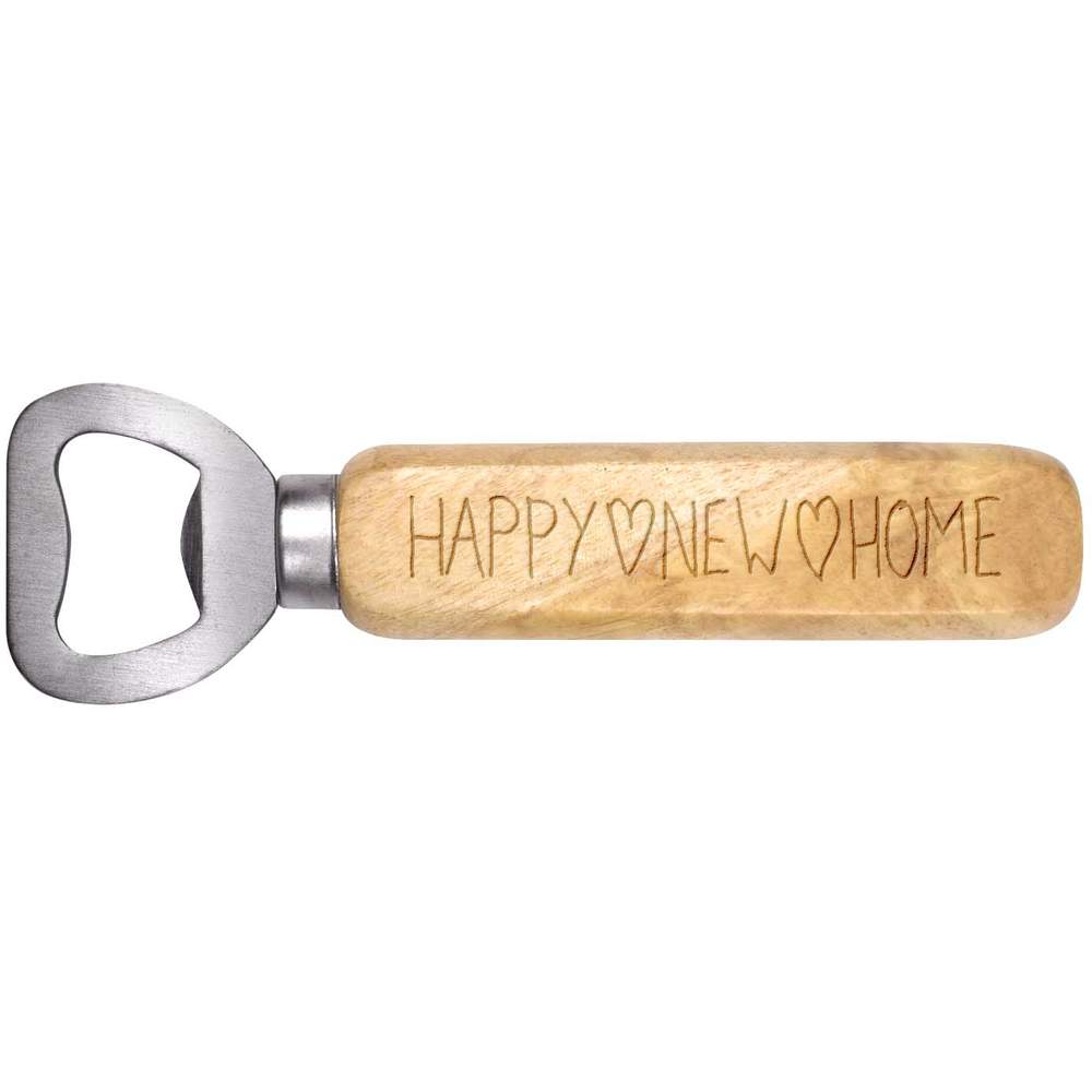 'Happy New Home' Wooden Bottle Opener (BO00048649)