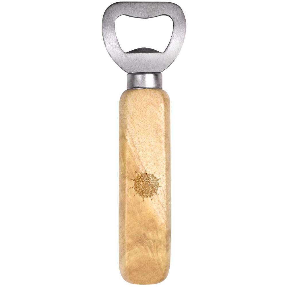 'Decorative Mandala' Wooden Bottle Opener (BO00050480)