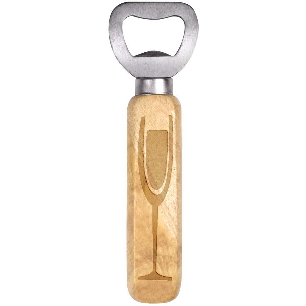 'Champagne Glass' Wooden Bottle Opener (BO00051115)