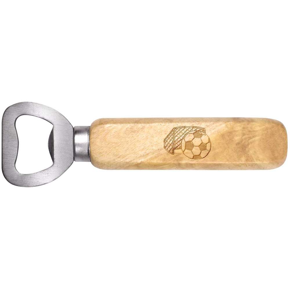 'Football & Net' Wooden Bottle Opener (BO00051436)