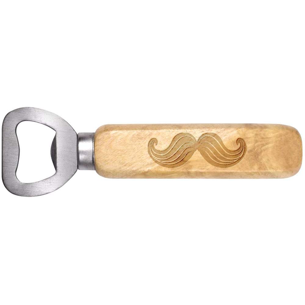 'Fancy Mustache' Wooden Bottle Opener (BO00052068)