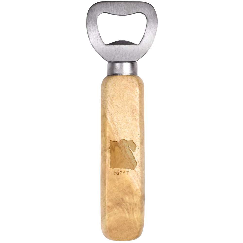 'Egypt Country' Wooden Bottle Opener - Handheld Bar Tool for Beer, Soft Drinks, Kitchens and Home Bars (BO00052464)