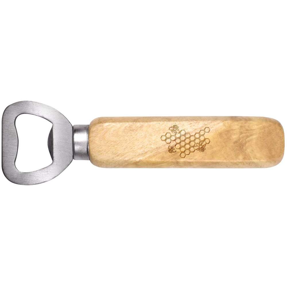'Honeycomb Bees' Wooden Bottle Opener (BO00053498)