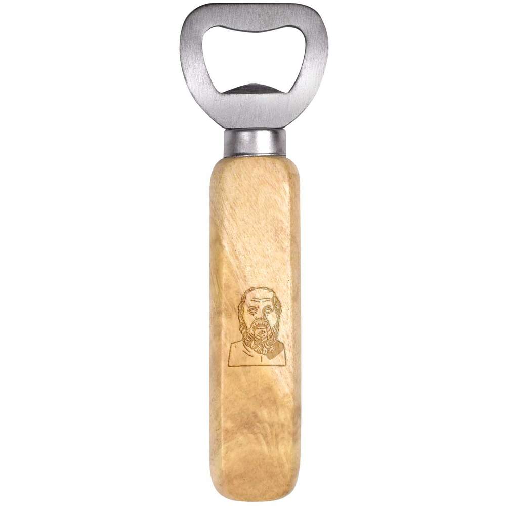 'Socrates Portrait' Wooden Bottle Opener (BO00053895)