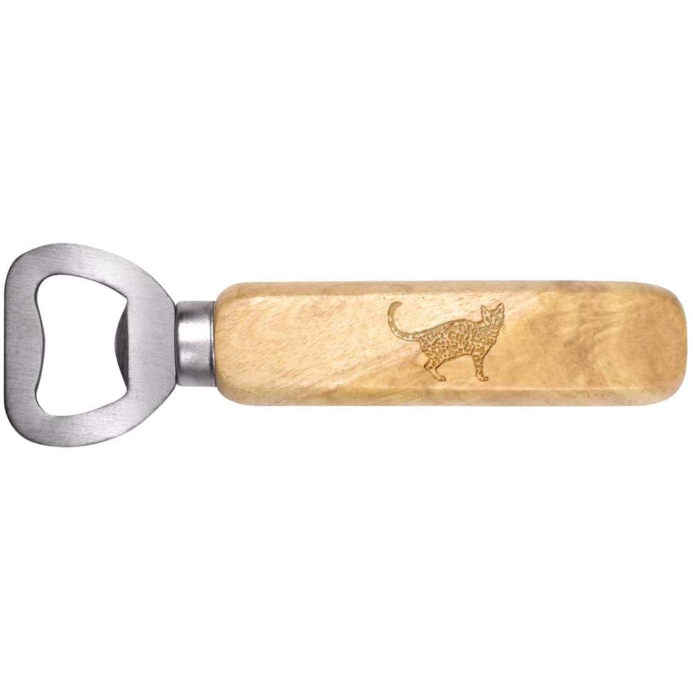 'Bengal Cat' Wooden Bottle Opener (BO00054185)