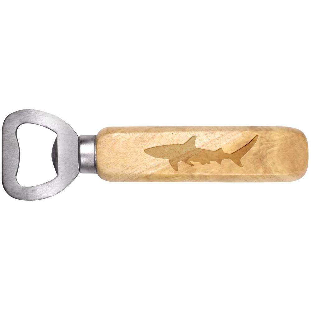 'Shark Silhouette' Wooden Bottle Opener (BO00056717)