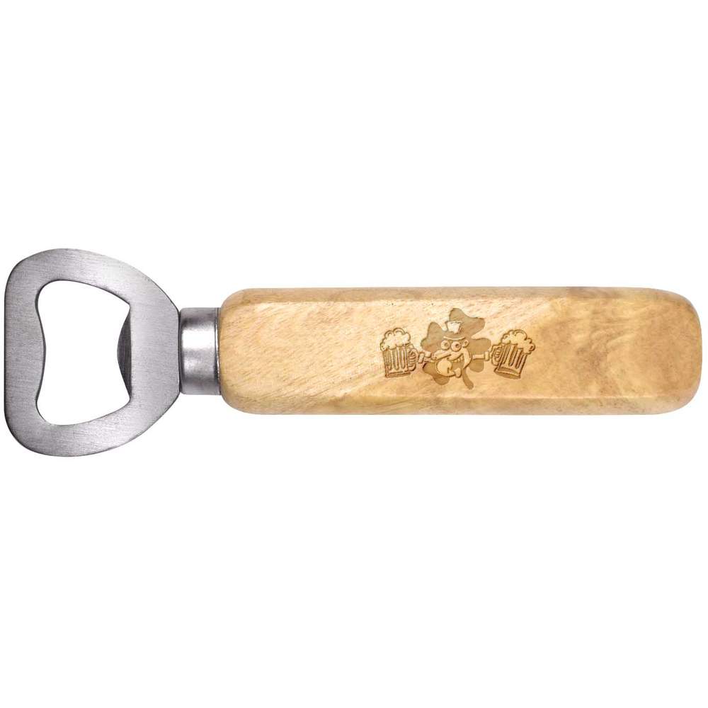 'Irish Man With Beers' Wooden Bottle Opener (BO00058509)