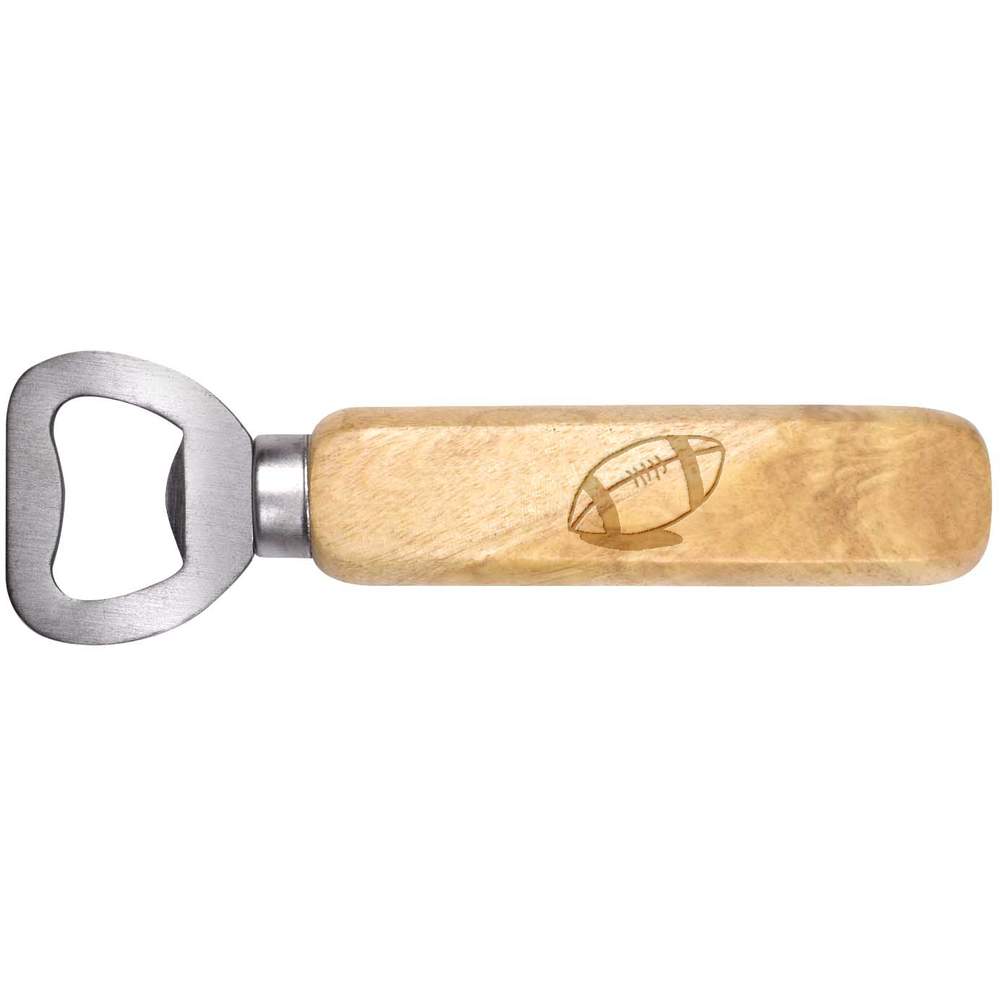 'Rugby Ball' Wooden Bottle Opener (BO00080121)