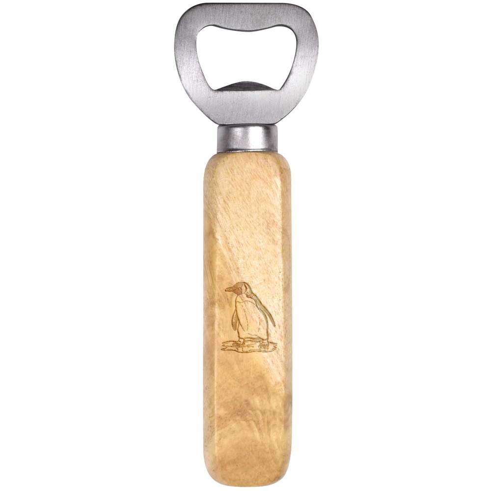 'Penguin Sliding On Ice' Wooden Bottle Opener (BO00080484)