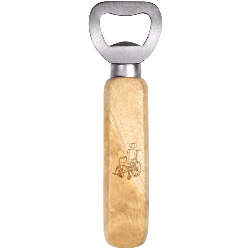 'Wheelchair' Wooden Bottle Opener (BO00080713)