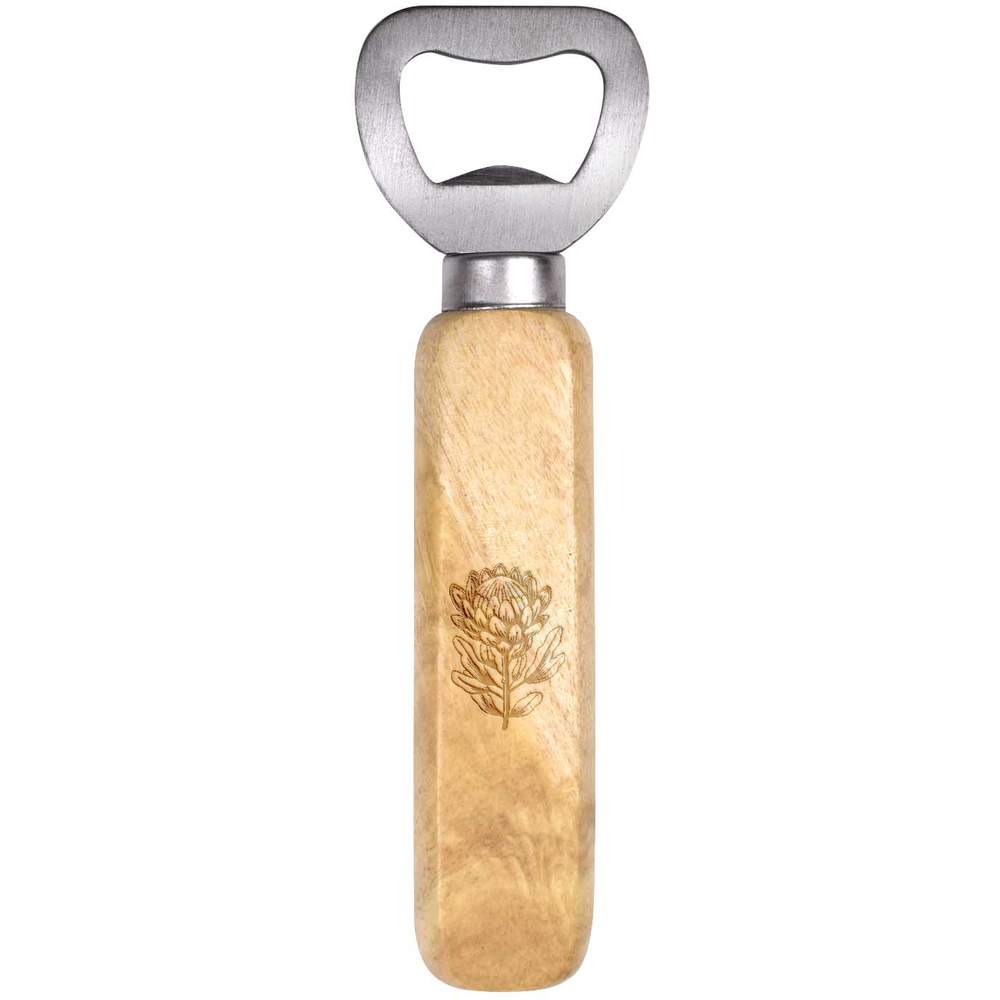 'Protea Flower' Wooden Bottle Opener (BO00083631)