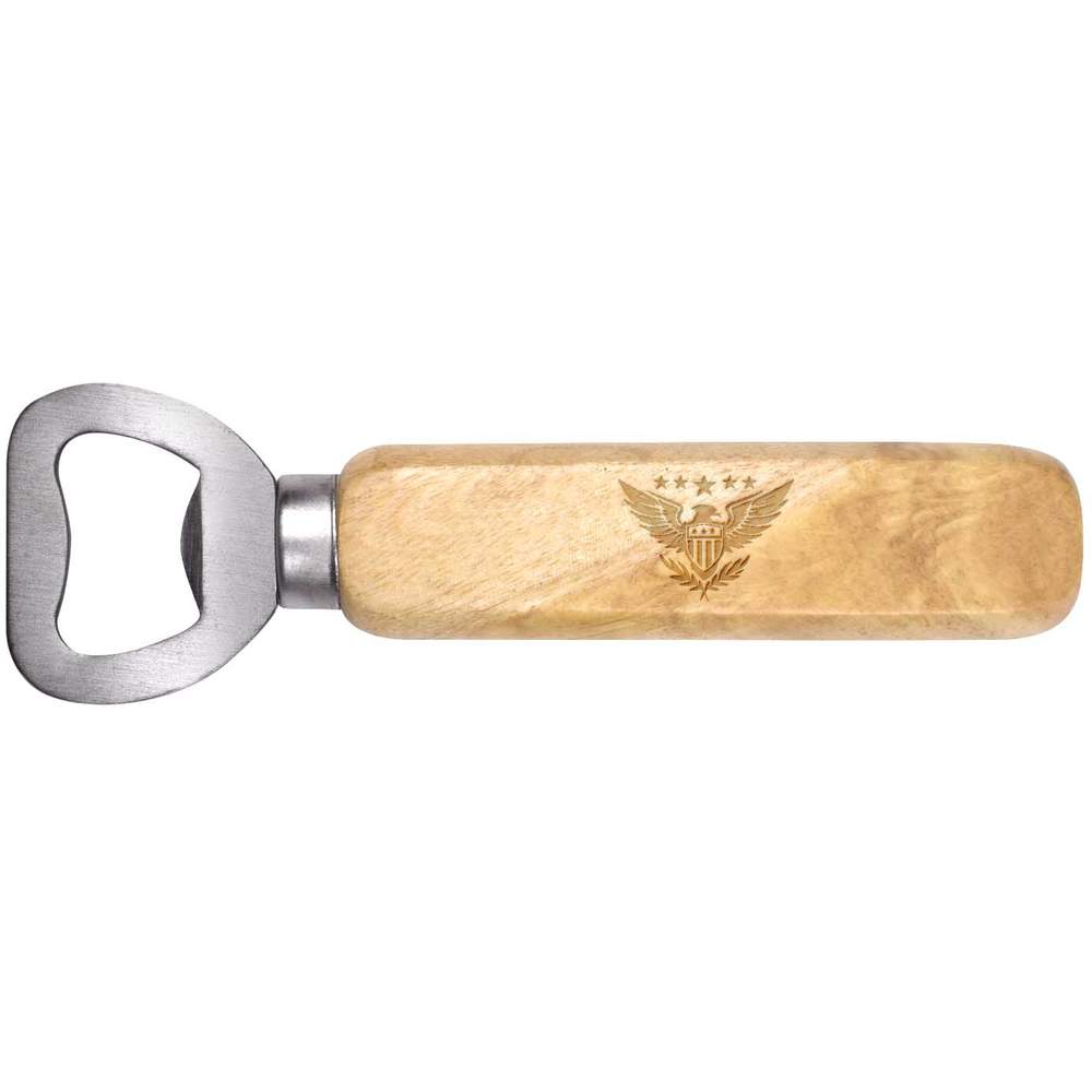 'Patriotic American Eagle' Wooden Bottle Opener - Handheld Bar Tool for Beer, Soft Drinks, Kitchens and Home Bars (BO00084278)