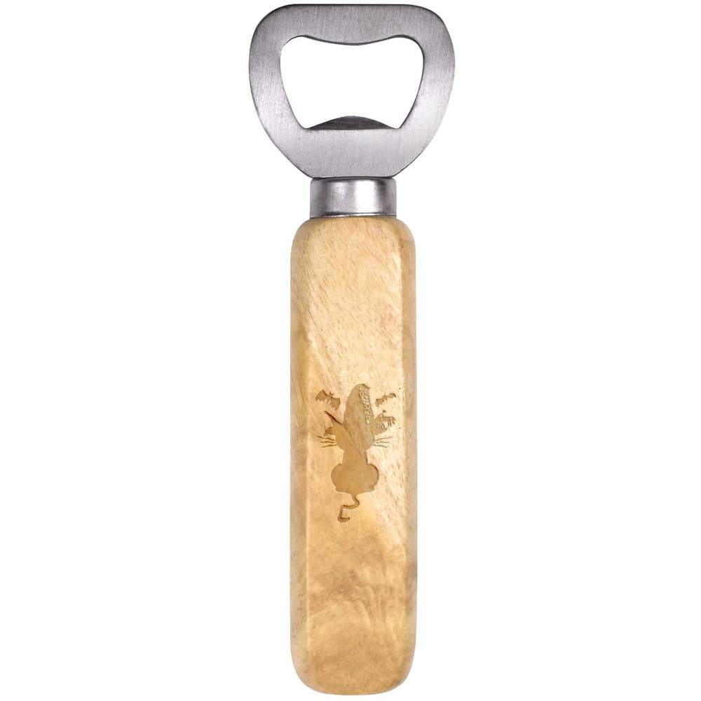'Spooky Halloween Cat' Wooden Bottle Opener (BO00086224)