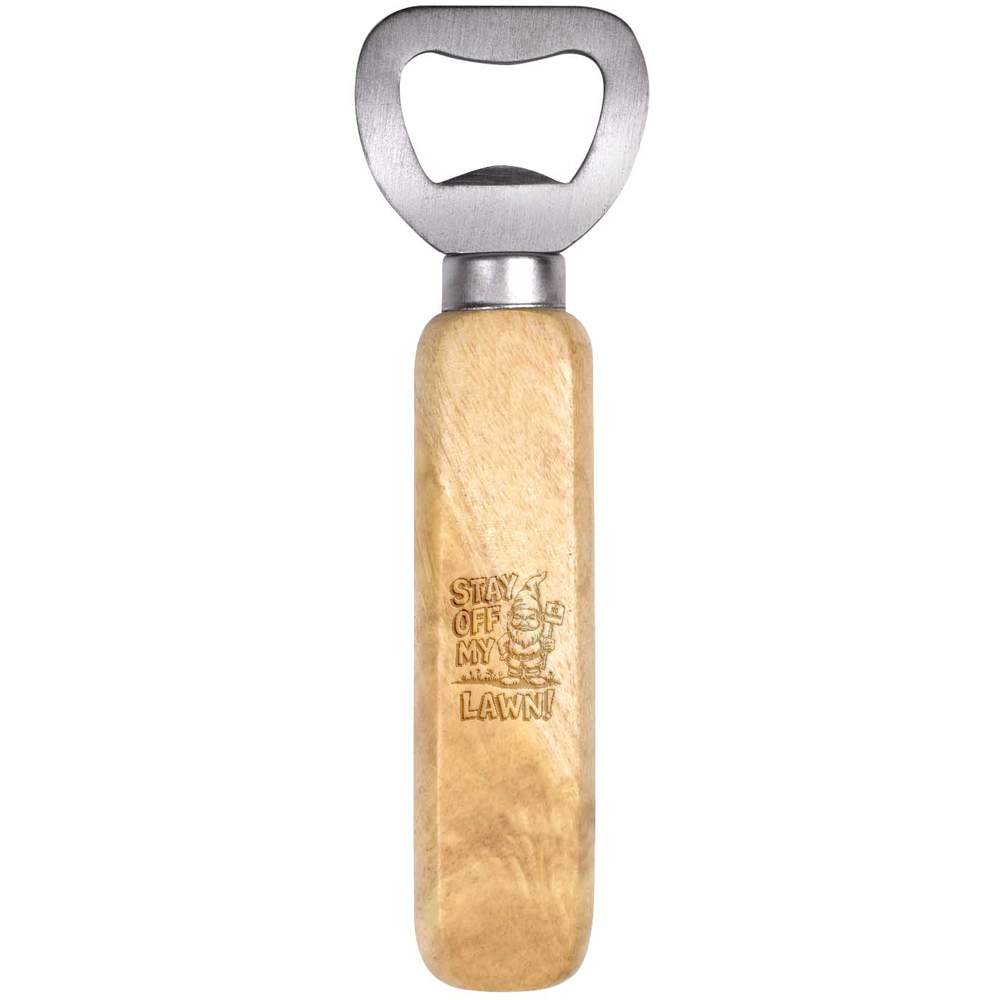'Stay Off My Lawn' Wooden Bottle Opener (BO00091021)