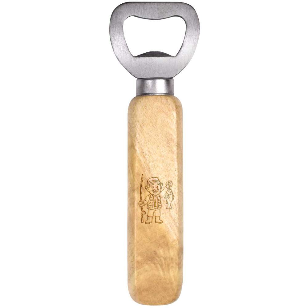 'Happy Fisherman Catch' Wooden Bottle Opener (BO00094301)