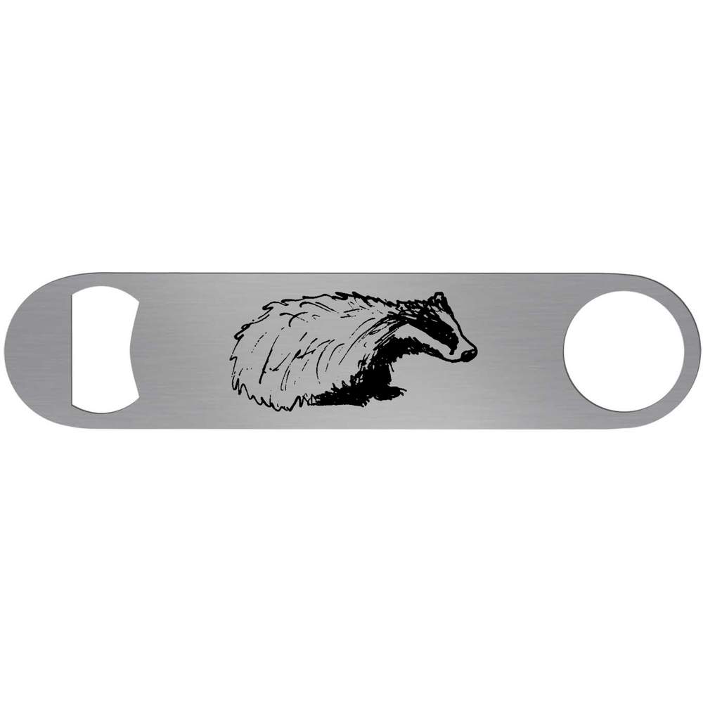 'Woodland Badger' Bar Blade Bottle Opener (BR00003423)