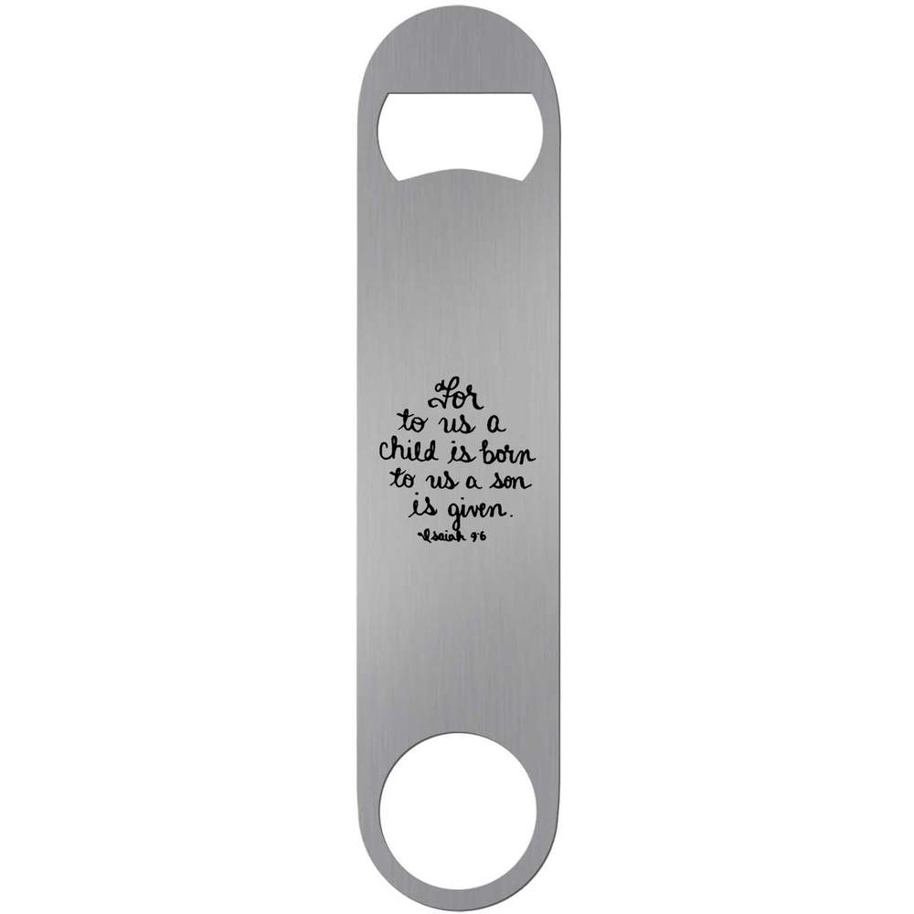 'Religious Verse' Bar Blade Bottle Opener (BR00004103)