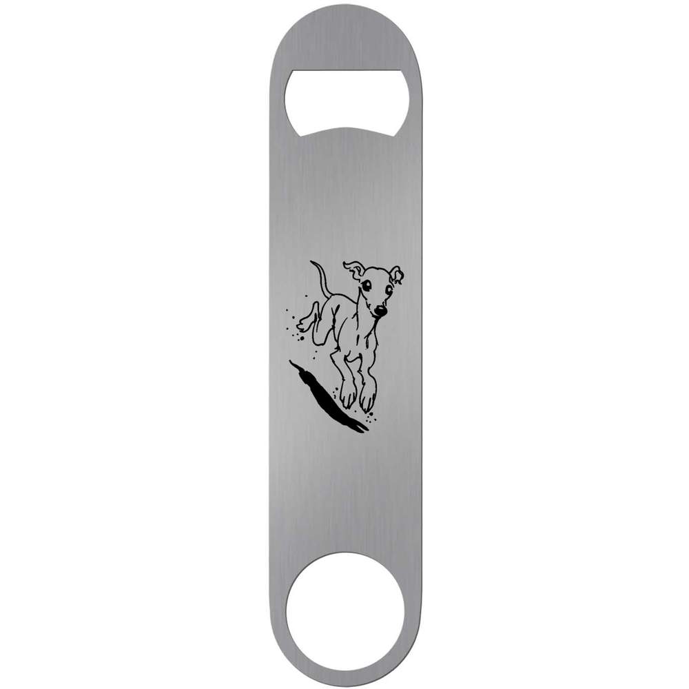 'Bounding Whippet' Bar Blade Bottle Opener (BR00010127)