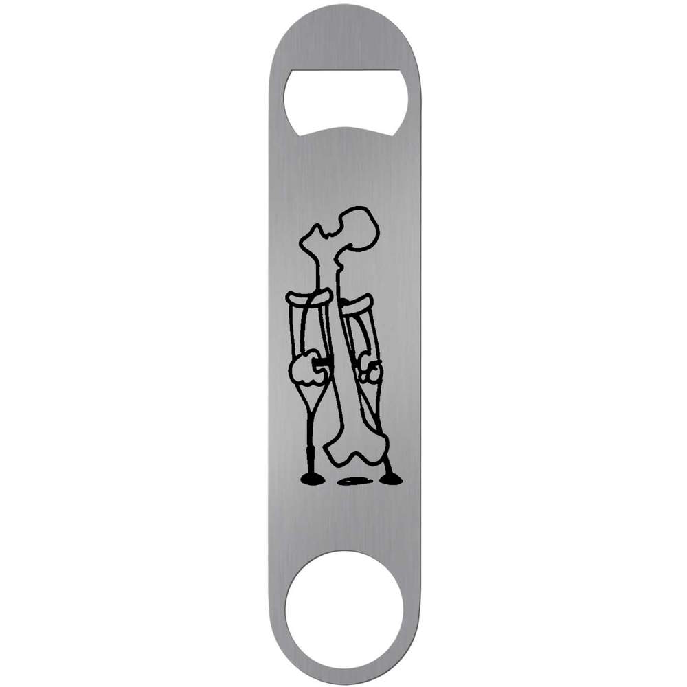 'Femur On Crutches' Bar Blade Bottle Opener (BR00011588)