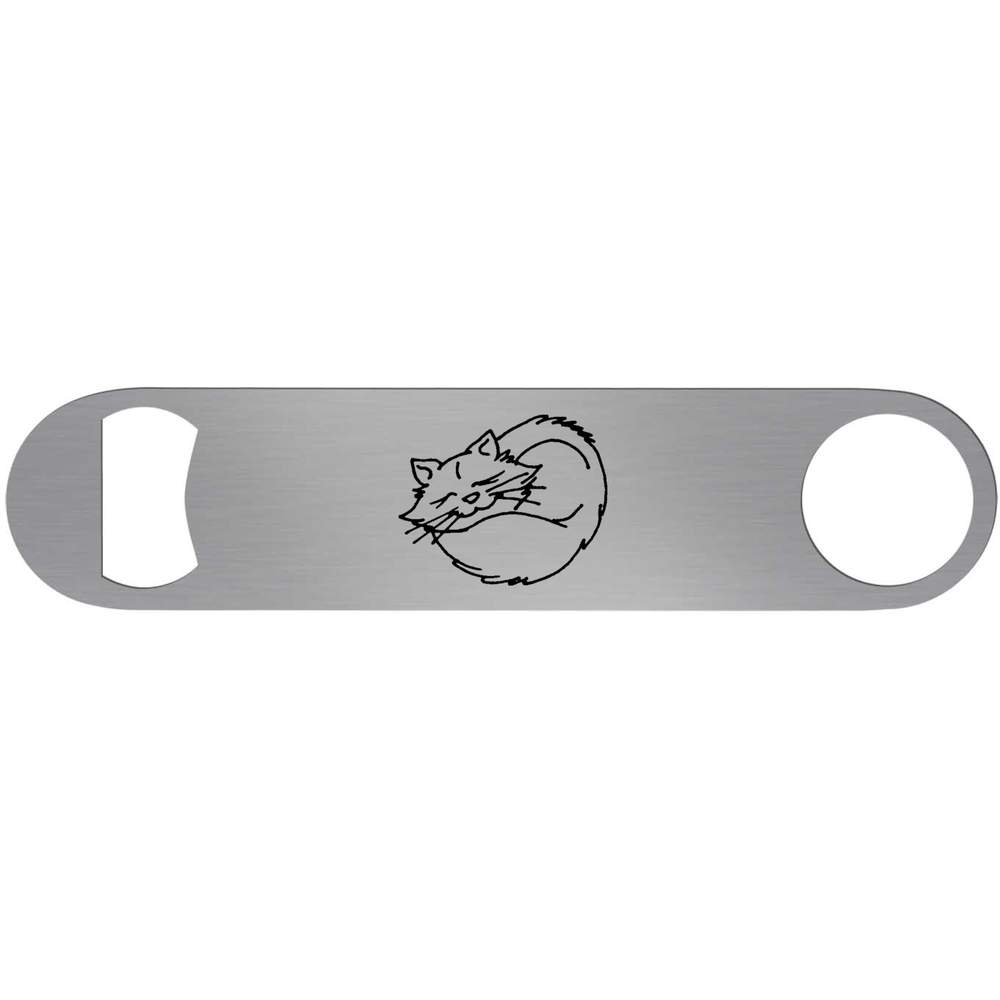'Sleeping Cat' Bar Blade Bottle Opener (BR00013025)