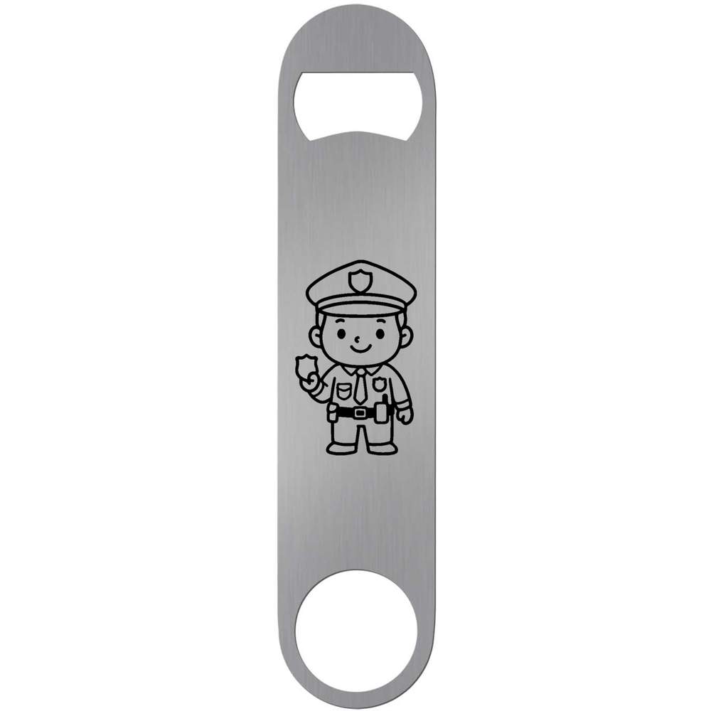 'Police Man Hero' Bar Blade Bottle Opener (BR00021645)