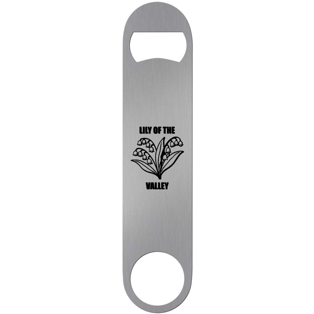 'Lily of the Valley Flower' Bar Blade Bottle Opener (BR00022501)