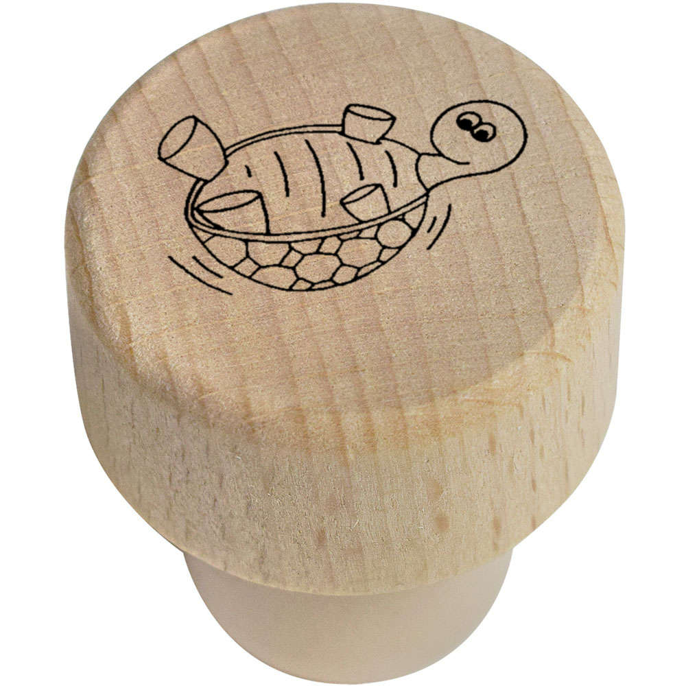 19mm 'Tortoise' Wooden Bottle Stopper / Cork (BS00000640)