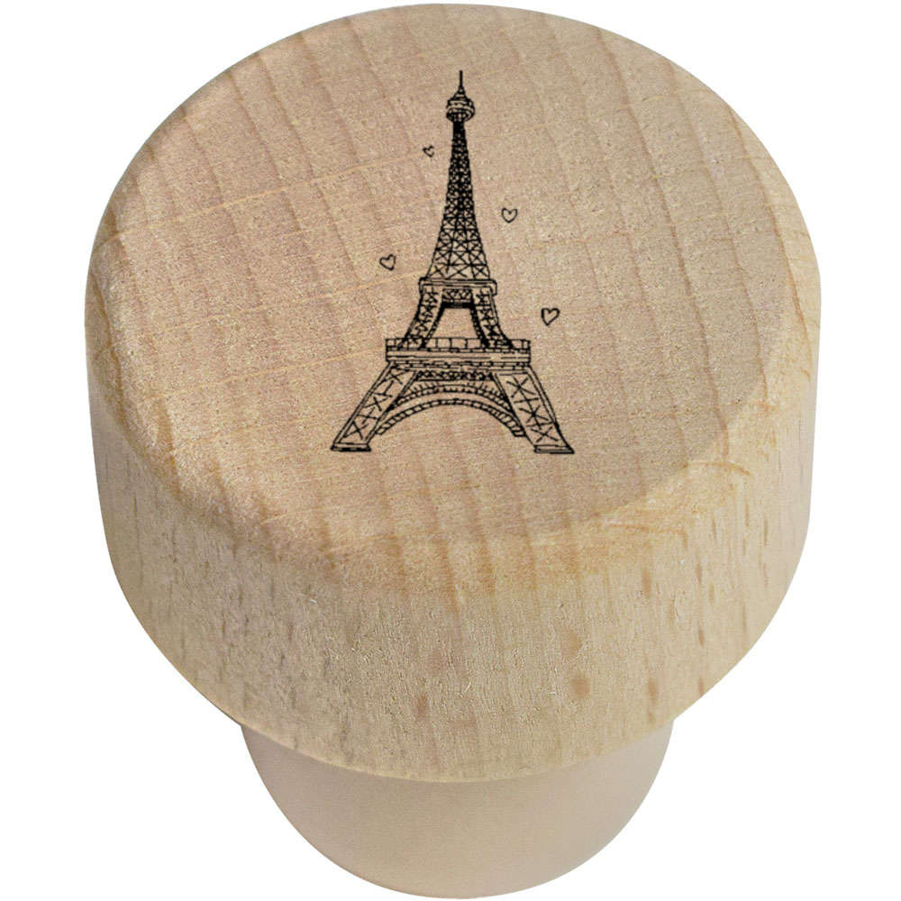 19mm 'Eiffel Tower' Wooden Bottle Stopper / Cork (BS00004871)
