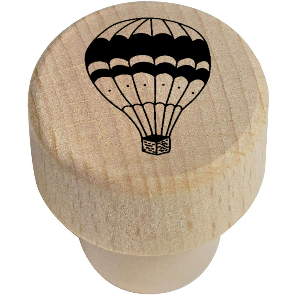 19mm 'Hot Air Balloon' Wooden Bottle Stopper / Cork (BS00012263)