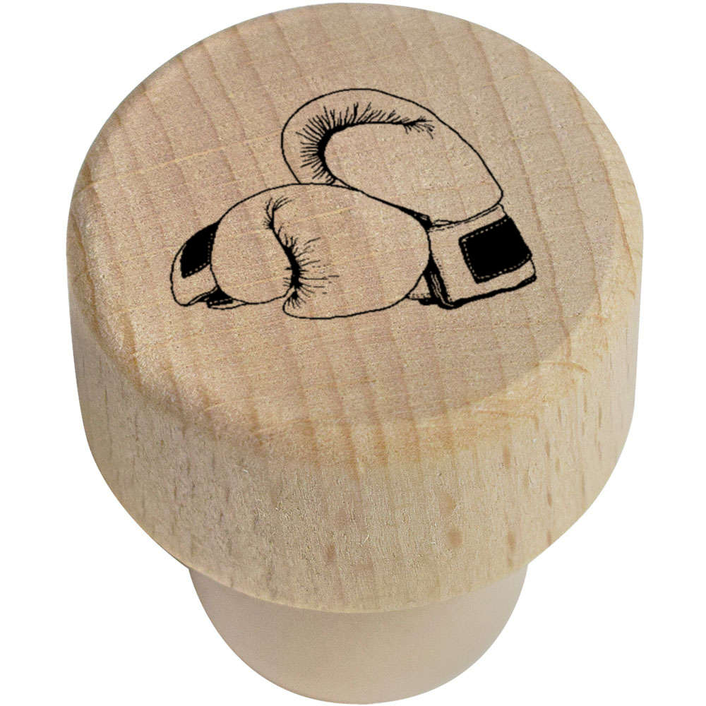 19mm 'Boxing Gloves' Wooden Bottle Stopper / Cork (BS00019585)