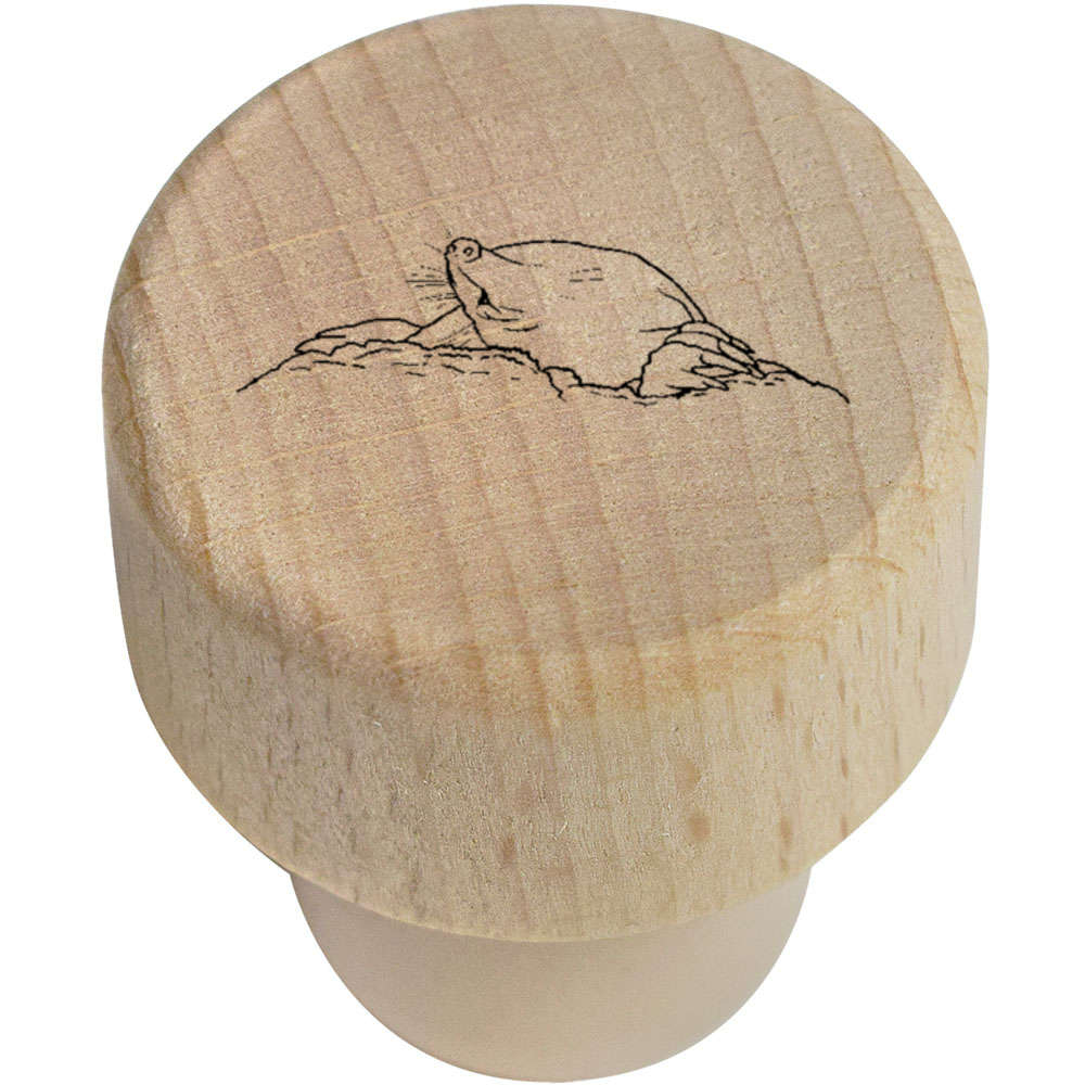 19mm 'Blind Mole' Wooden Bottle Stopper / Cork (BS00020500)