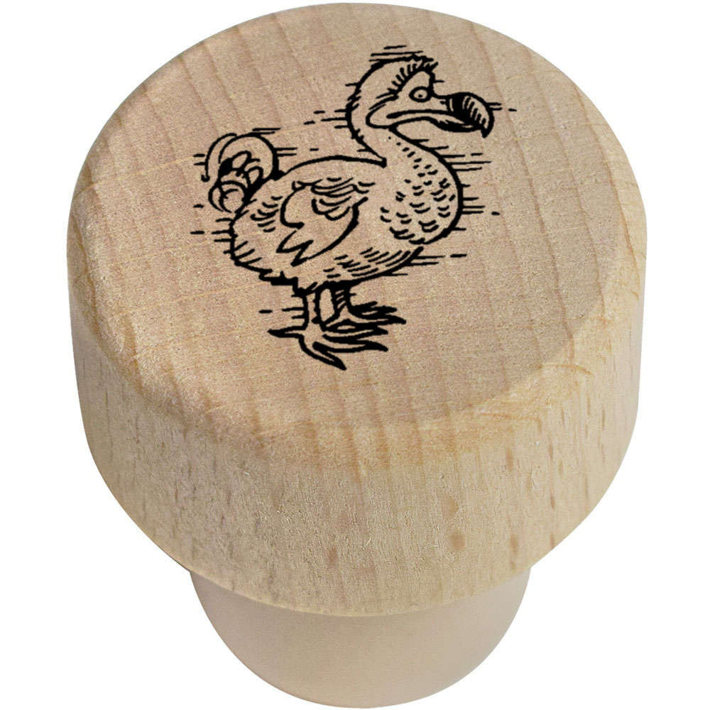 19mm 'Dodo' Wooden Bottle Stopper / Cork (BS00020786)