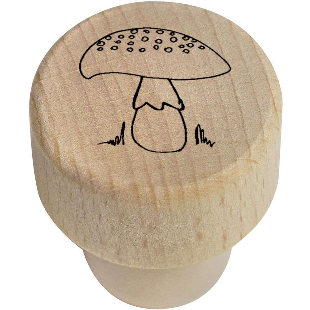 19mm 'Mushroom' Wooden Bottle Stopper / Cork (BS00022441)