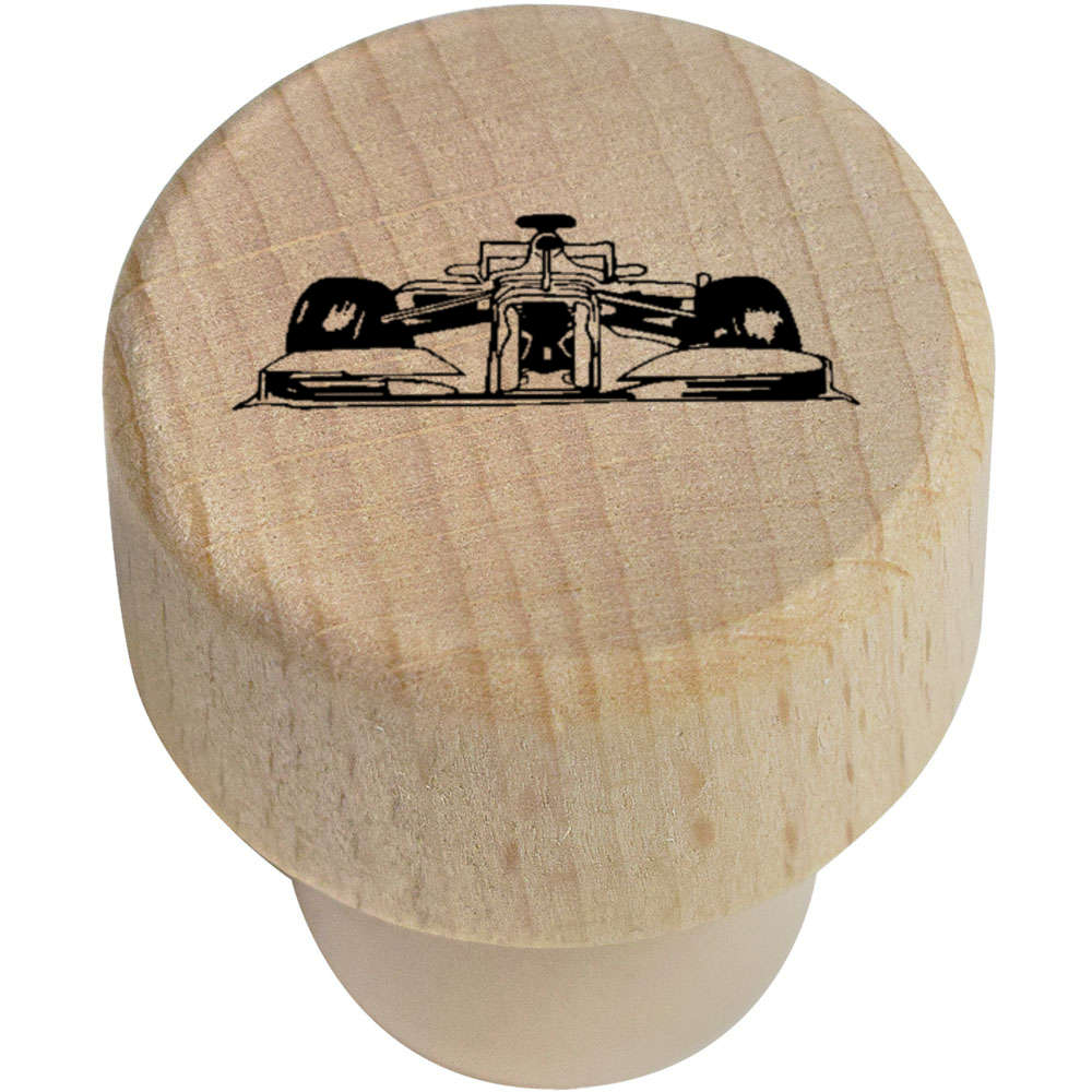 19mm 'Race Car' Wooden Bottle Stopper / Cork (BS00024022)