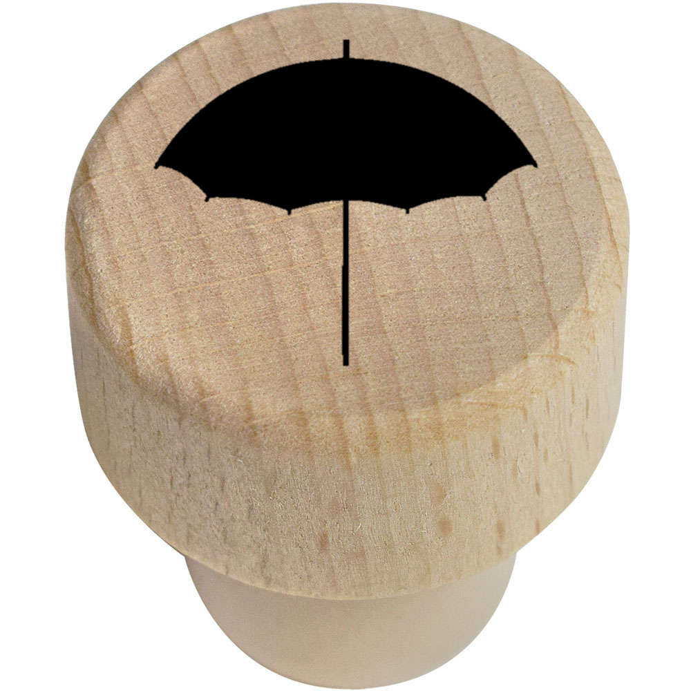 19mm 'Umbrella' Wooden Bottle Stopper / Cork (BS00027420)