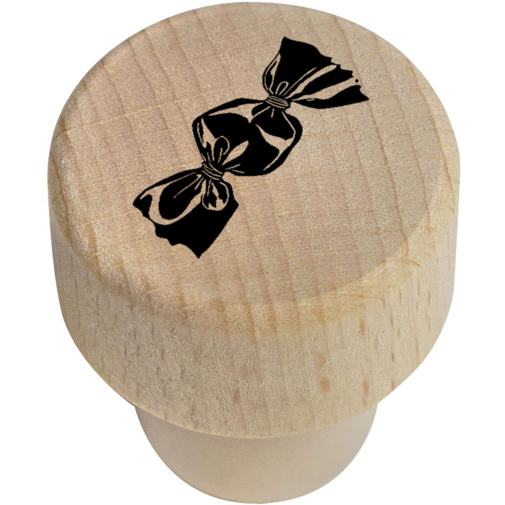 19mm 'Wrapped Candy' Wooden Bottle Stopper / Cork (BS00028709)